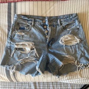 Distressed Boyfriend Jean Shorts